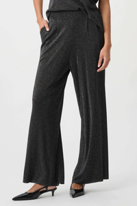 Joseph Ribkoff Lurex Wide-Leg Pants | Black/Silver | 264942