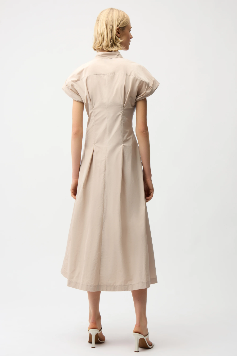 Joseph Ribkoff Memory Fit And Flare Dress With Tie Waist 