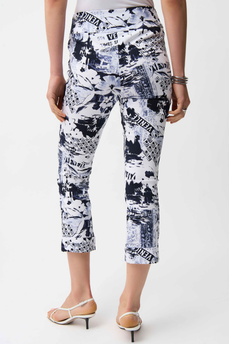 Joseph Ribkoff Millennium Print Crop Pull-On Pants 