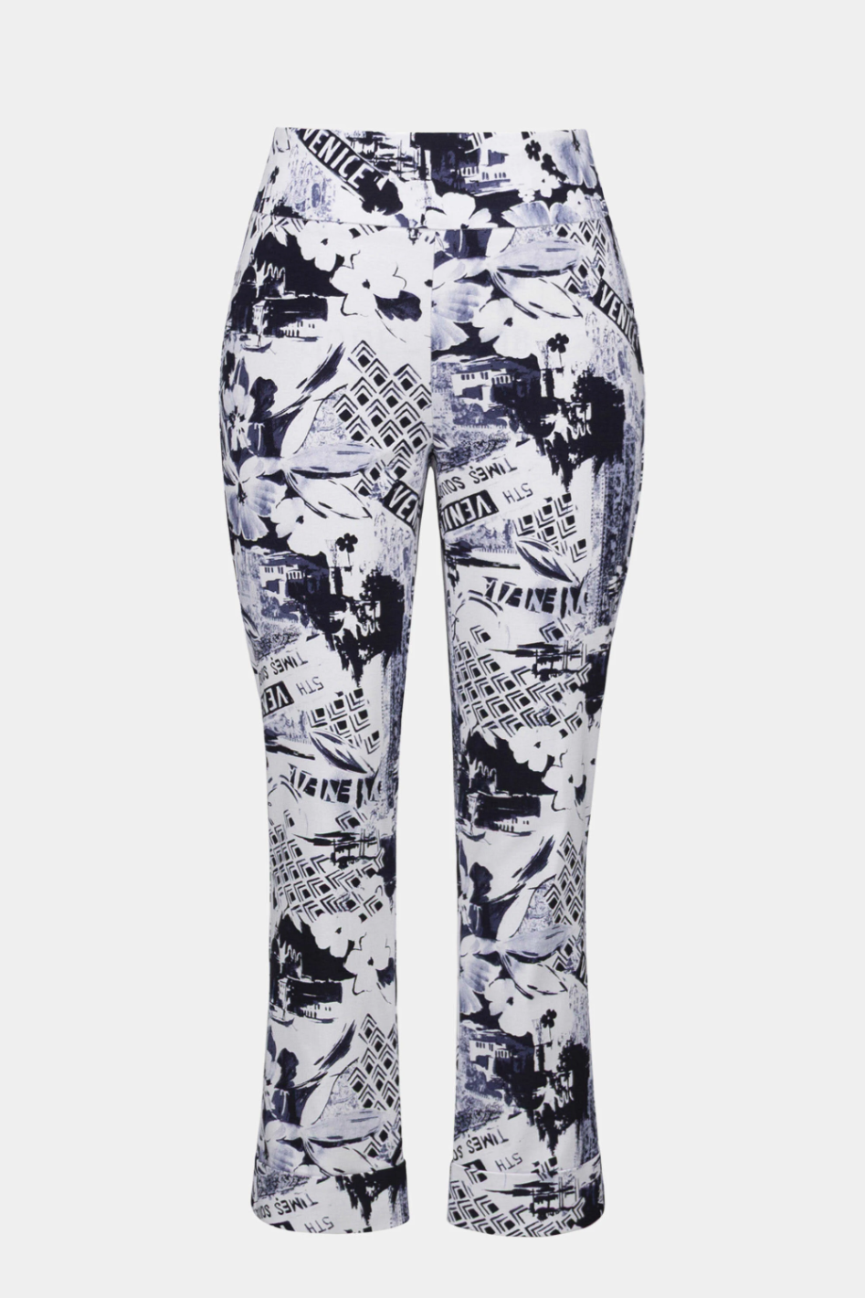 Joseph Ribkoff Millennium Print Crop Pull-On Pants 