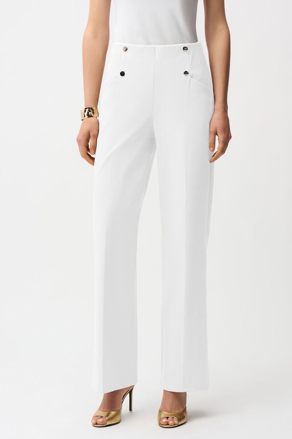 Joseph Ribkoff Millennium Wide Leg Pull-On Pants | White | 261040