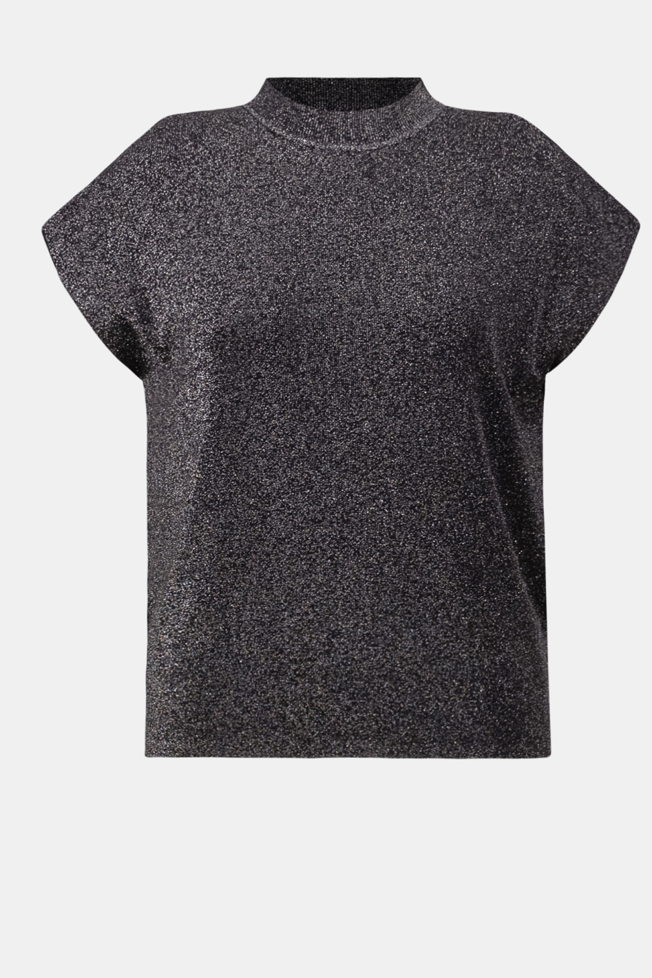 Joseph Ribkoff Mock Neck Lurex Sweater Top