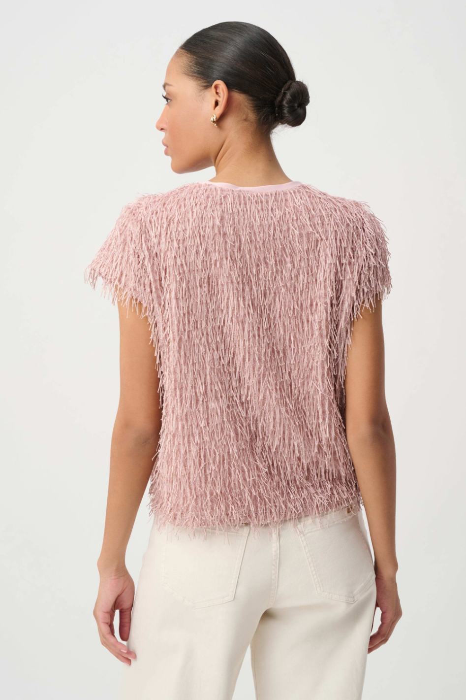 Joseph Ribkoff Novelty Fringe Top 