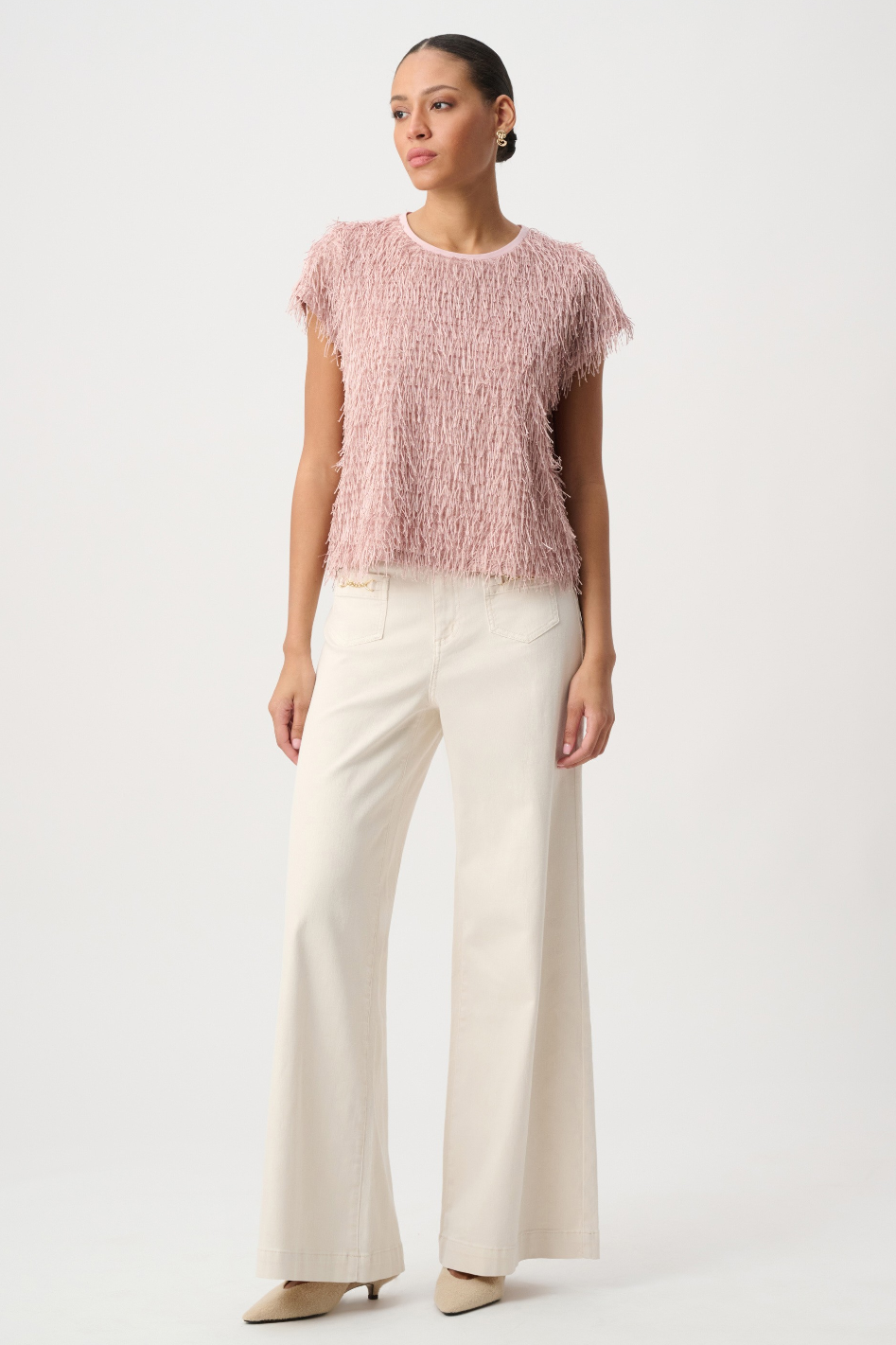 Joseph Ribkoff Novelty Fringe Top 