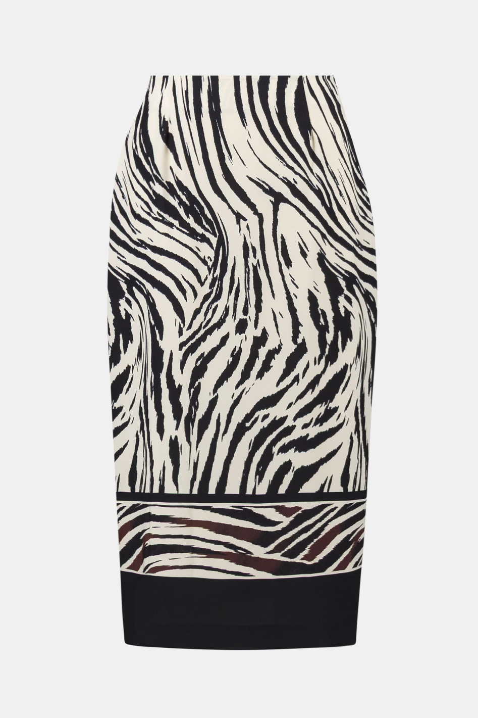 Joseph Ribkoff Recycled Woven Animal Print Straight Skirt | 262050