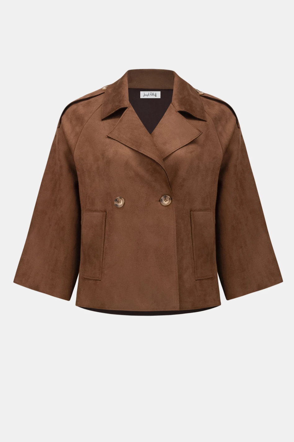 Joseph Ribkoff Scuba Suede Boxy Jacket