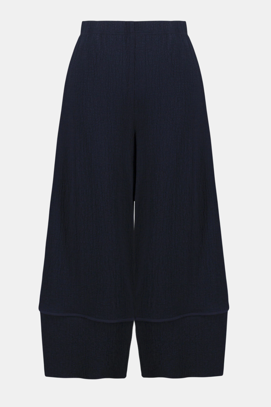 Joseph Ribkoff Seersucker Balloon Pull-On Pants in Midnight Blue