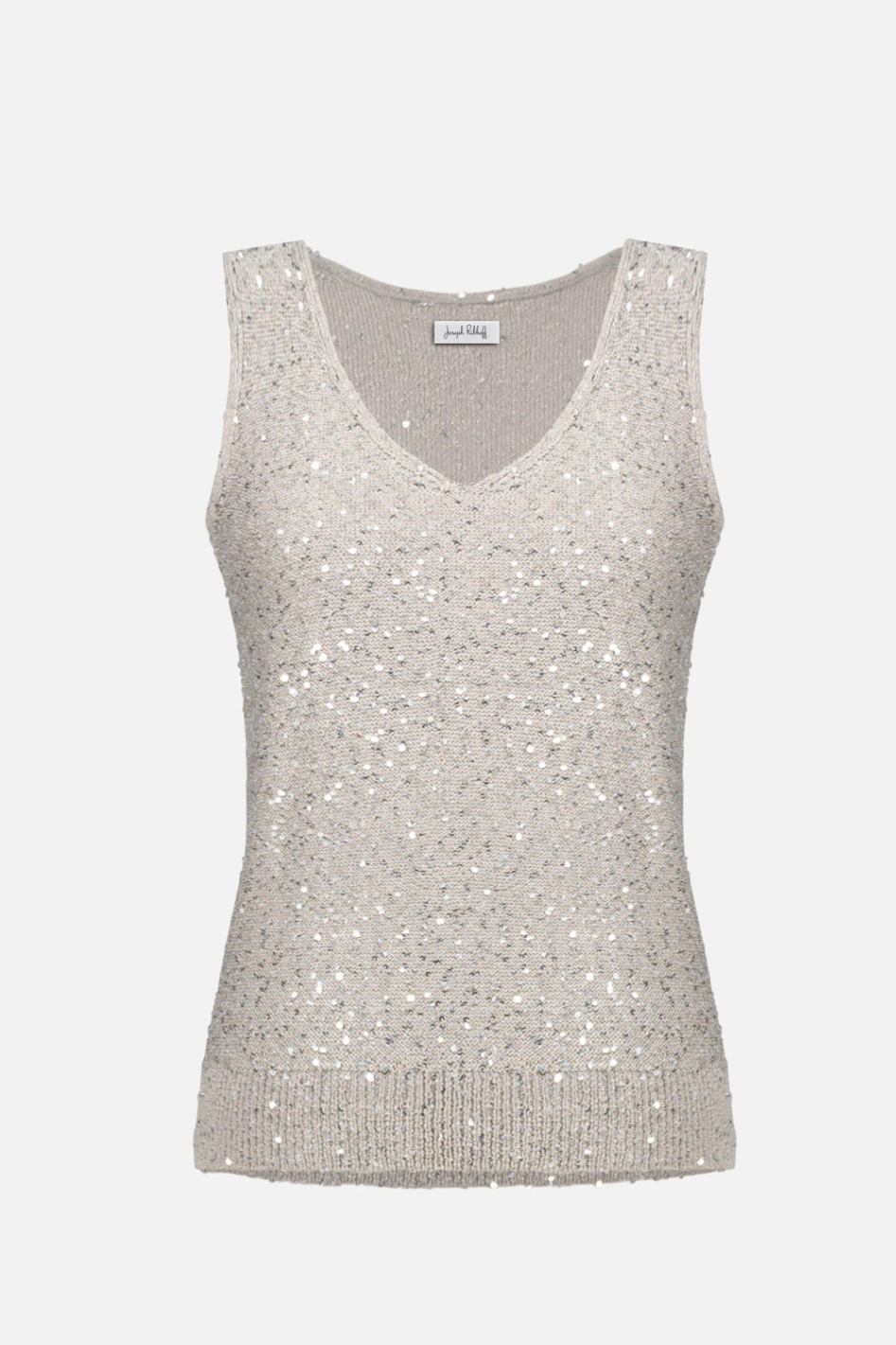 Joseph Ribkoff Sequins Yarn V-Neck Camisole 