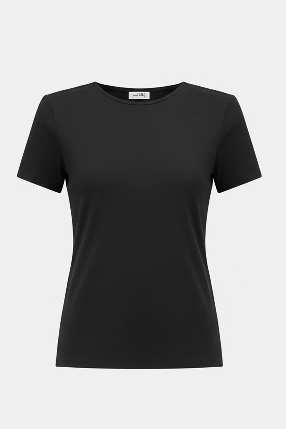 Joseph Ribkoff Silky Knit Fitted T-Shirt in Black