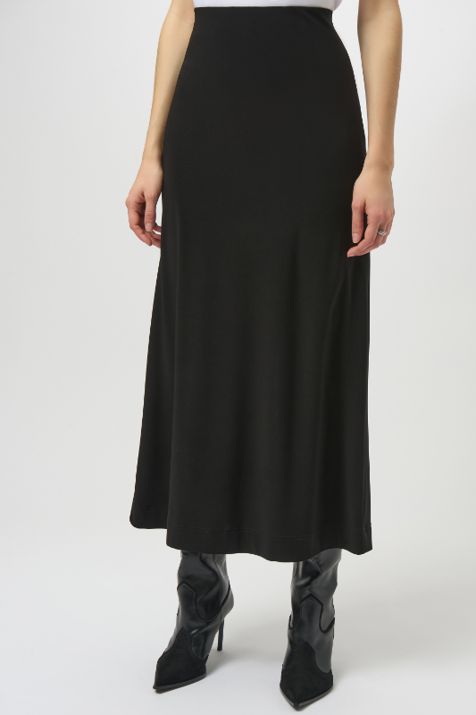 Joseph Ribkoff Silky Knit Pull-On Maxi Skirt | Black | 254018