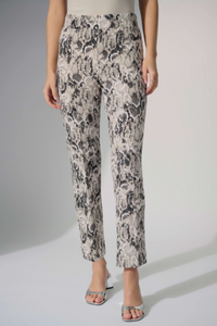 Joseph Ribkoff Silky Knit Python Print Straight Leg Pant