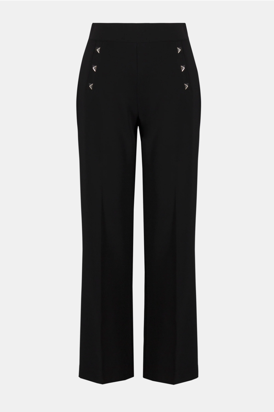 Joseph Ribkoff Silky Knit Straight Leg Pull-On Pants in Black