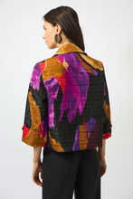 Load image into Gallery viewer, Joseph Ribkoff Textured Jacquard Abstract Print Boxy Blazer
