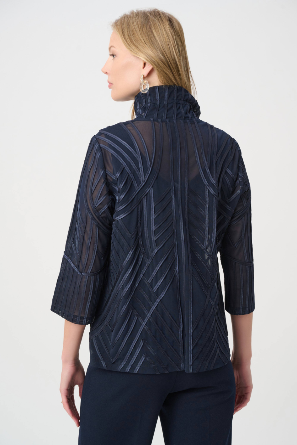 Joseph Ribkoff Tone-on-Tone Soutache Jacket