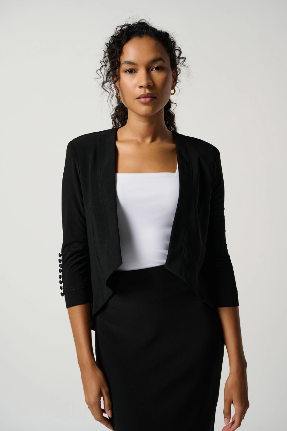 Joseph Ribkoff Tux Overpiece in Black
