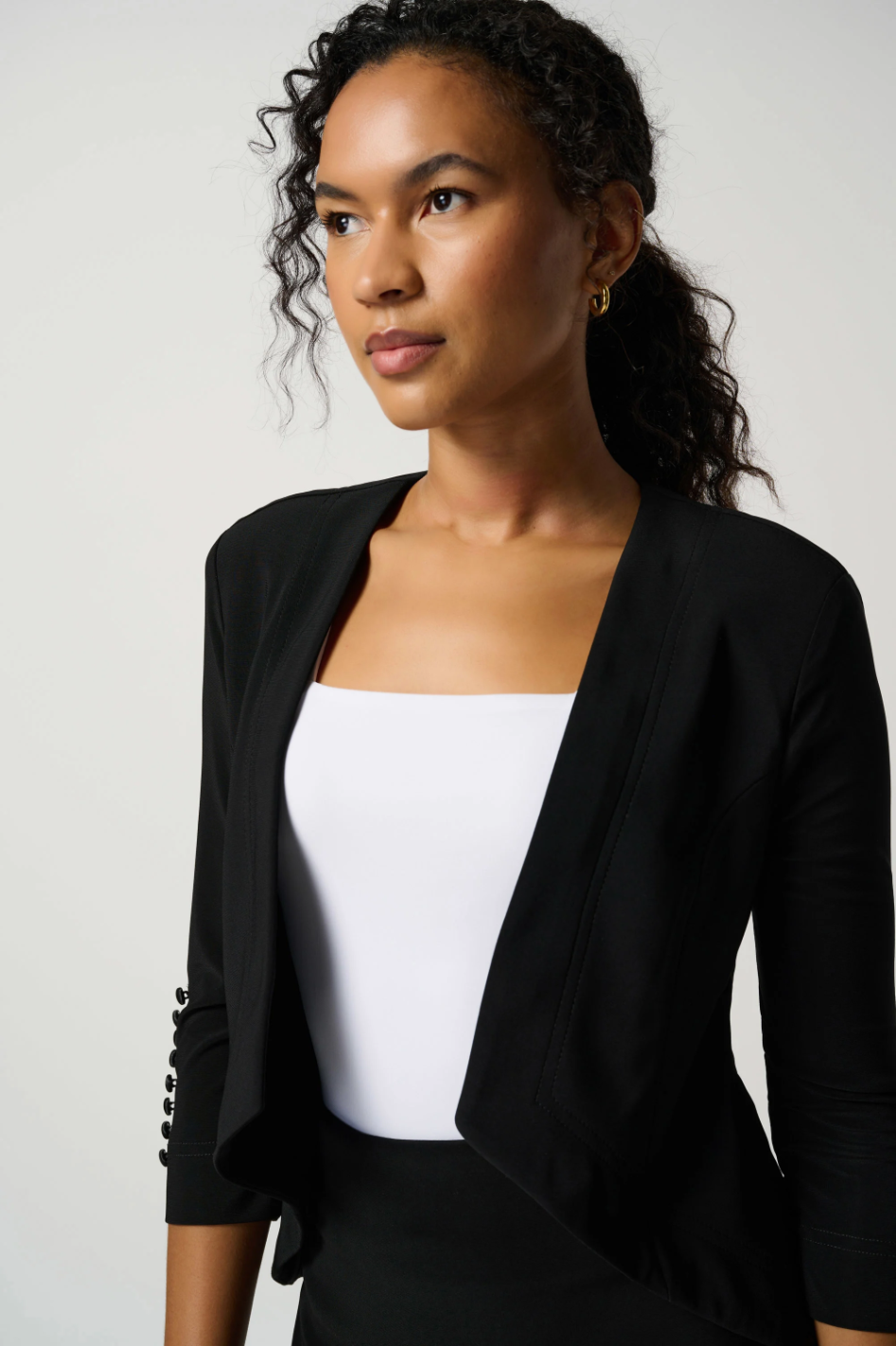 Joseph Ribkoff Tux Overpiece in Black