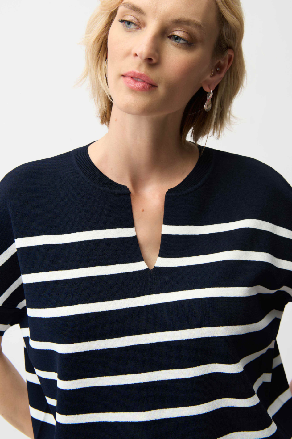 Joseph Ribkoff Viscose Blend Stripe Sweater