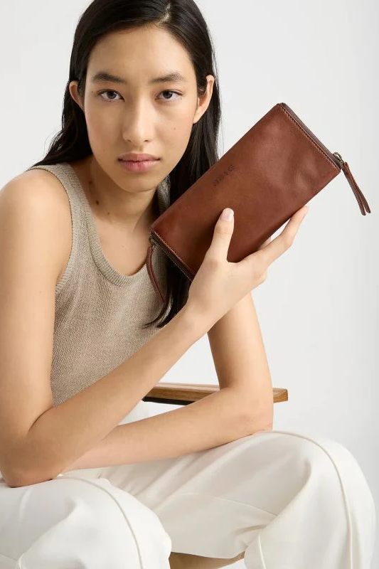 Ju Ju & Co Glasses Pouch | Cognac