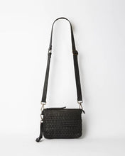 Load image into Gallery viewer, Ju Ju &amp; Co Woven Pouch Bag in Black
