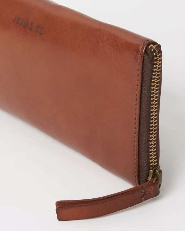 Ju Ju & Co Glasses Pouch | Cognac