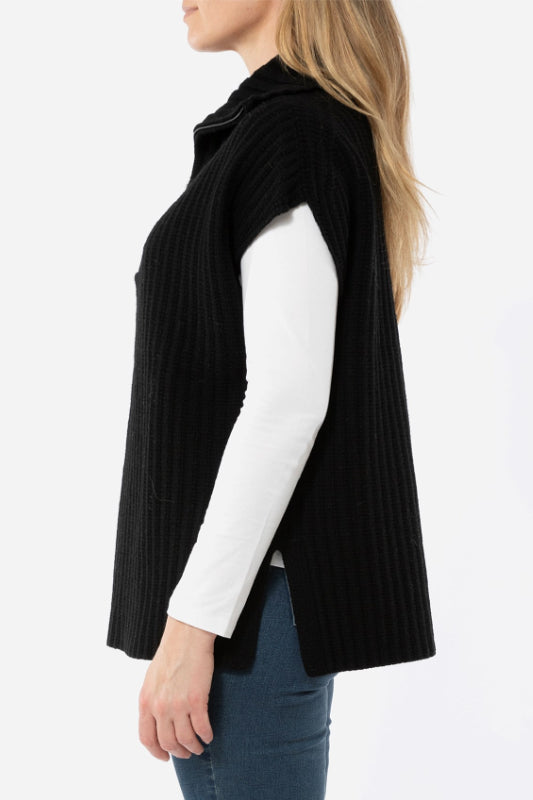 Jump Zip Neck Poncho Vest Jump Zip Neck Poncho Vest