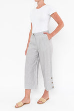 Load image into Gallery viewer, Jump 3/4 Button Detail Pant in Pewter
