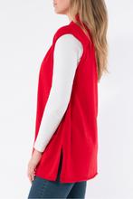 Load image into Gallery viewer, Jump Longline Shawl Vest in Scarlet
