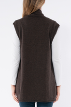 Load image into Gallery viewer, Jump Longline Shawl Vest in Cocoa
