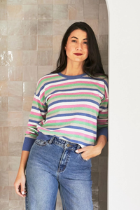 Jump Multi Stripe Pullover | 60611056A