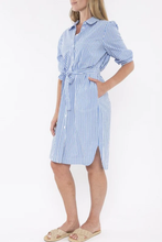 Load image into Gallery viewer, Jump Stripe Shirt Dress
