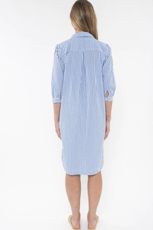 Jump Stripe Shirt Dress