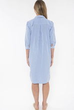 Load image into Gallery viewer, Jump Stripe Shirt Dress Unbelted Back Image

