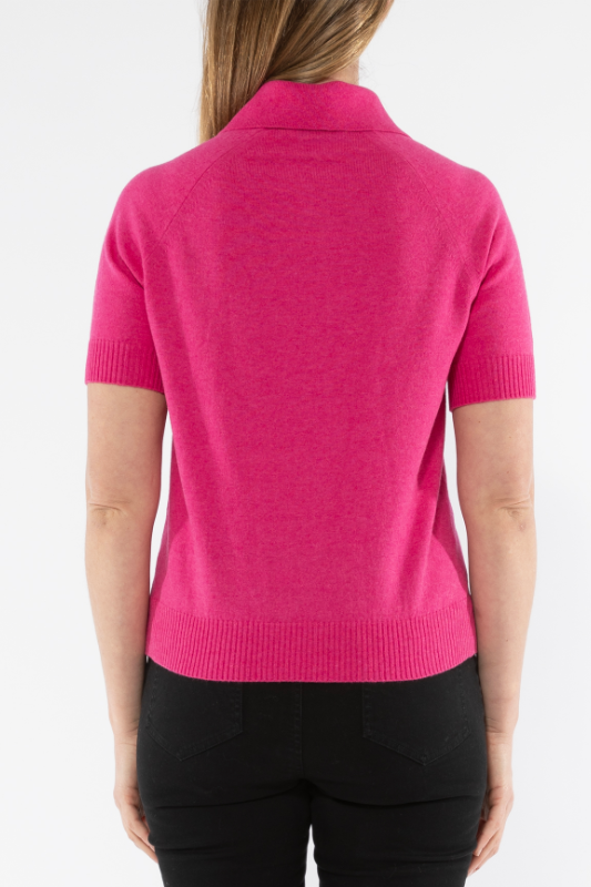 Jump Short Sleeve Zip Neck Polo
