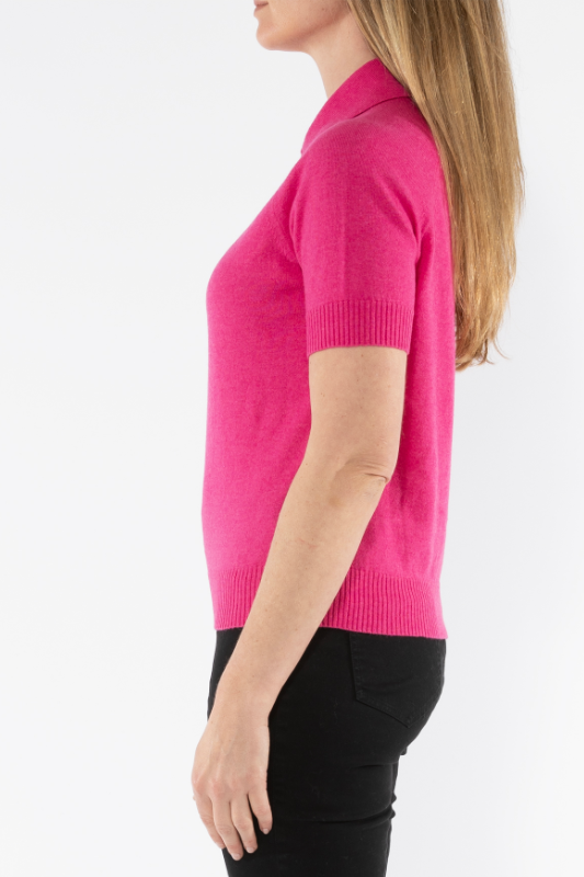 Jump Short Sleeve Zip Neck Polo