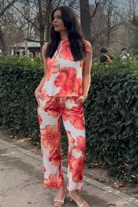 Karmamia Copenhagen Garcia Pants | Maui Flower | 2133