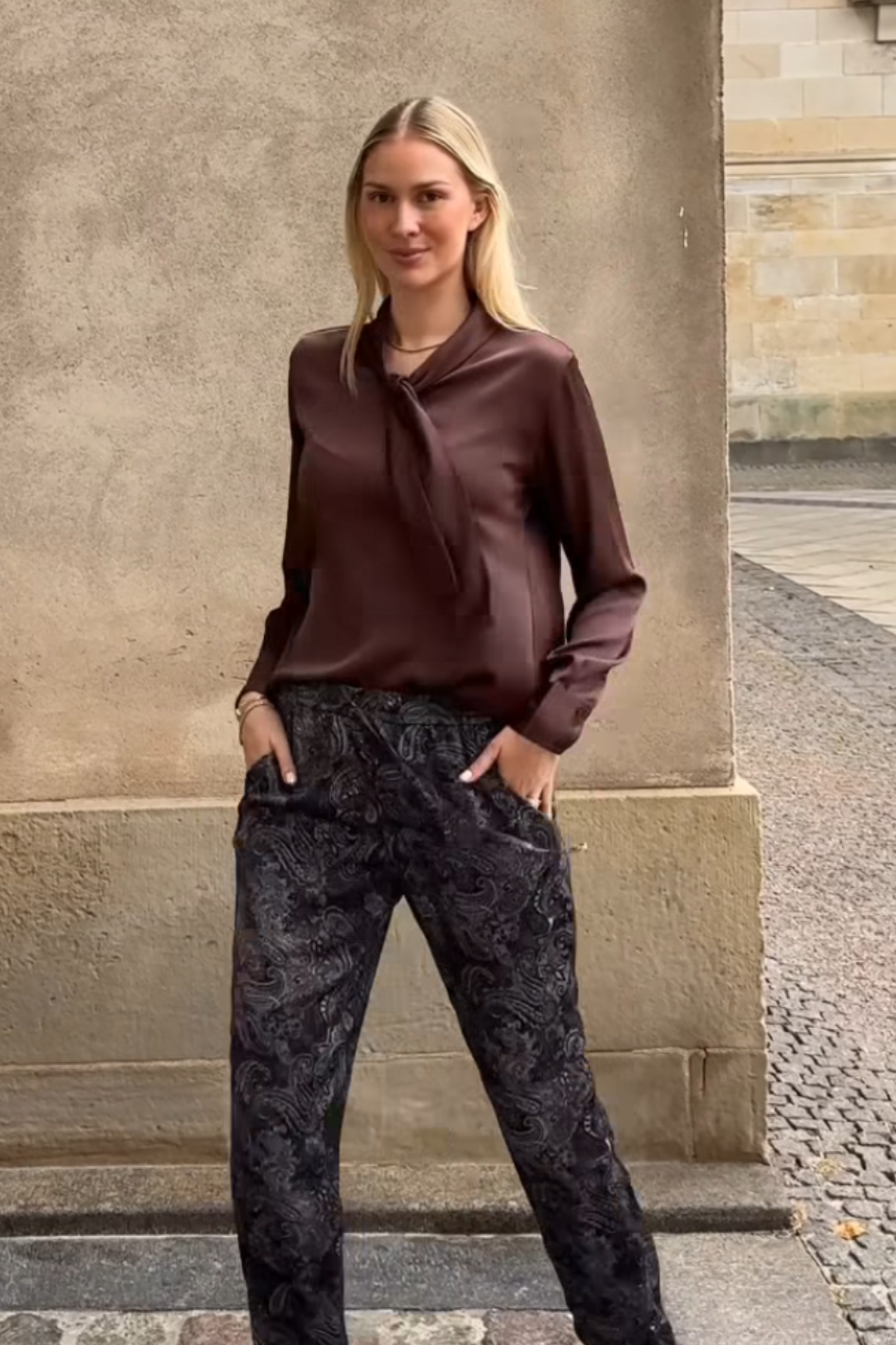 Karmamia Copenhagen Audrey Blouse in Semi Rich Brown