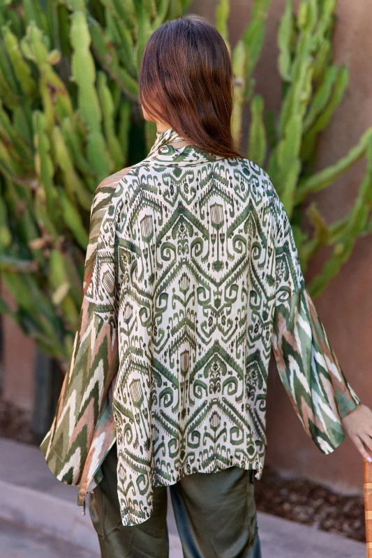 Lauren Vidal Karl Printed Kimono | Cactus