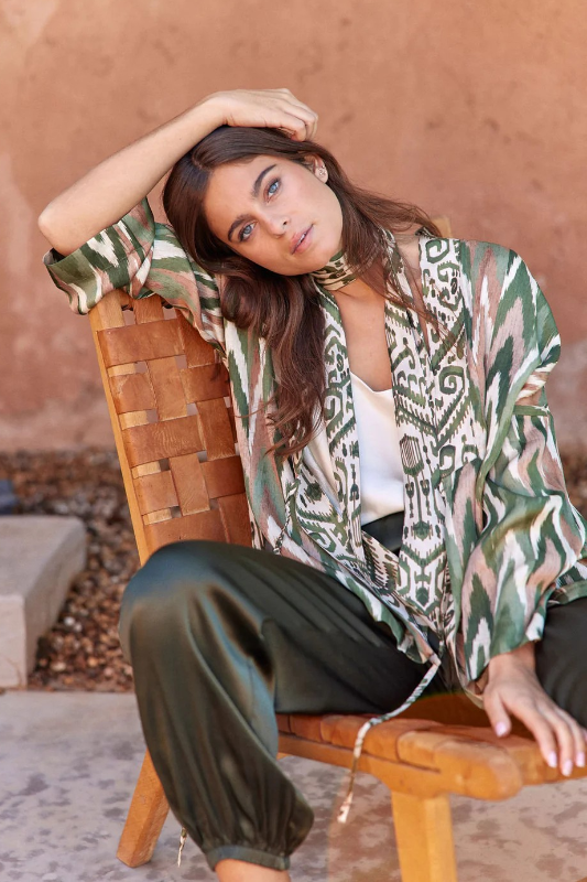 Lauren Vidal Karl Printed Kimono | Cactus