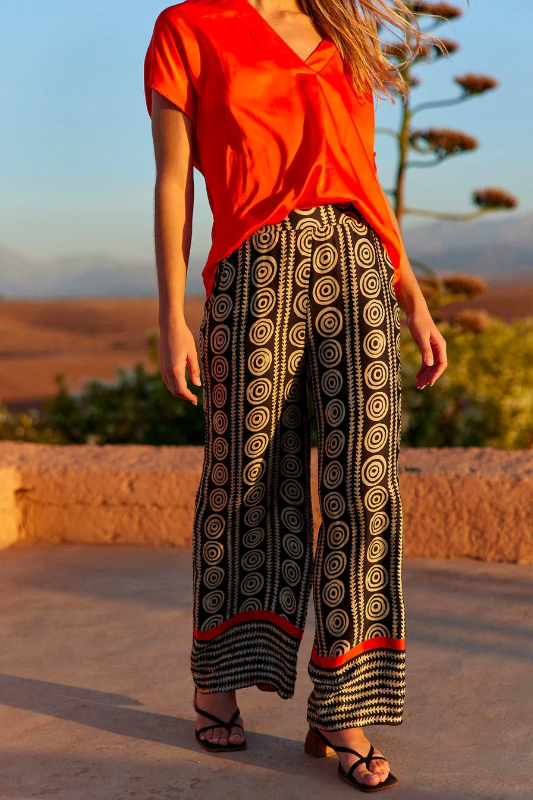 Lauren Vidal Poki Print Trousers