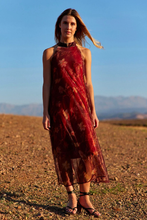 Load image into Gallery viewer, Lauren Vidal Ricky Long Sleeveless Dress in Terra
