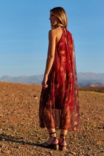 Load image into Gallery viewer, Lauren Vidal Ricky Long Sleeveless Dress in Terra
