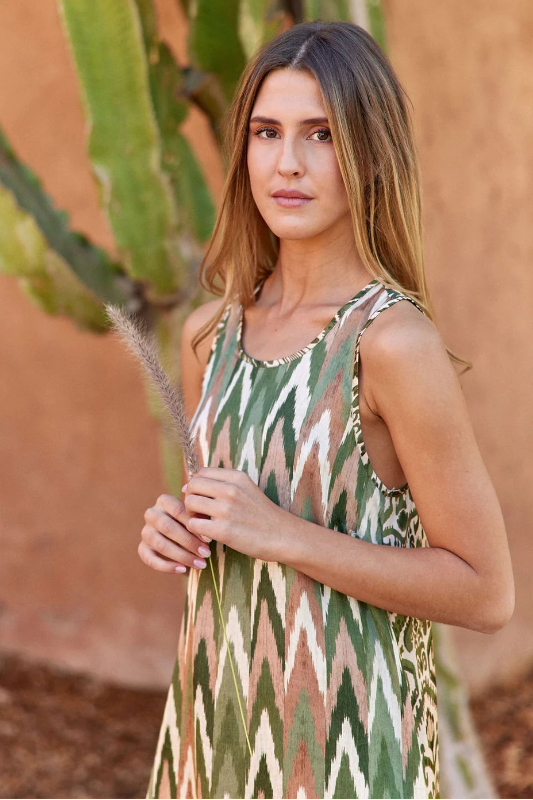 Lauren Vidal Riza Print Dress | Cactus