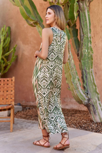 Load image into Gallery viewer, Lauren Vidal Riza Print Dress in Cactus
