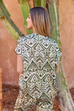 Load image into Gallery viewer, Lauren Vidal Tio Printed Top in Cactus
