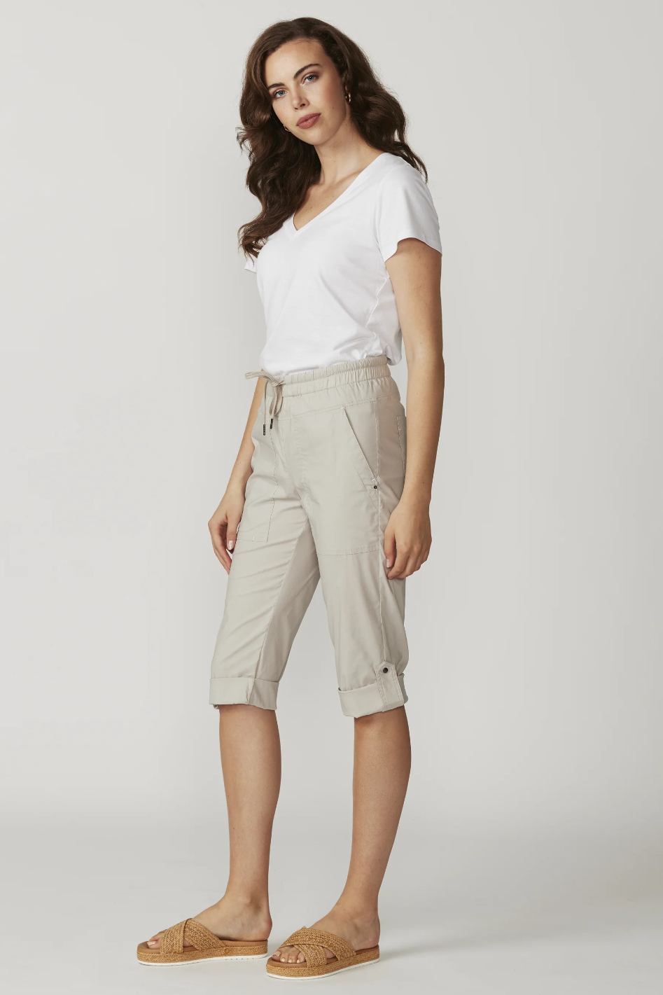 Lania The Label LTL Cargo Short | Stone | 2987