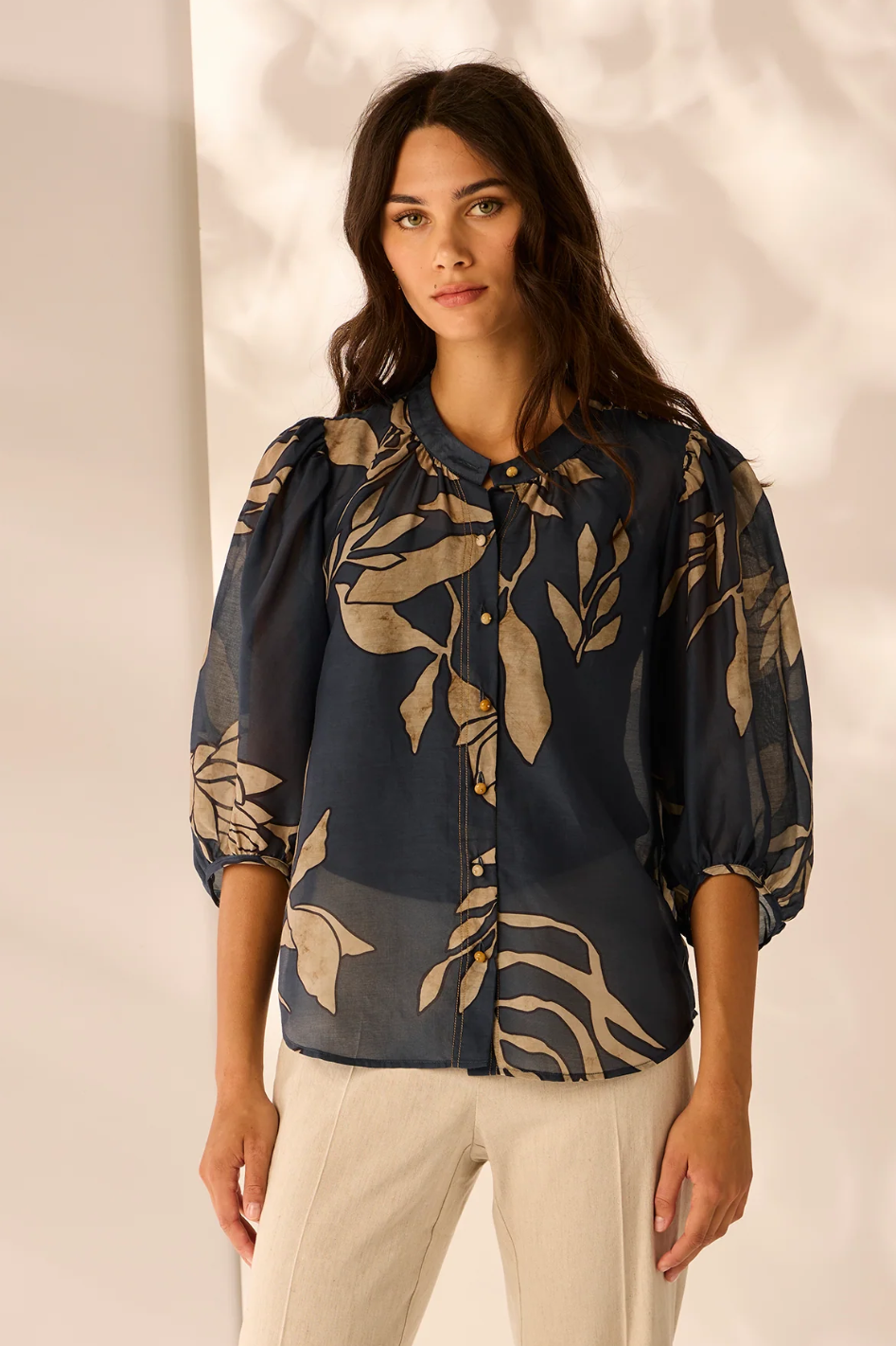 Lania the Label Chino Shirt | Steel | 3840