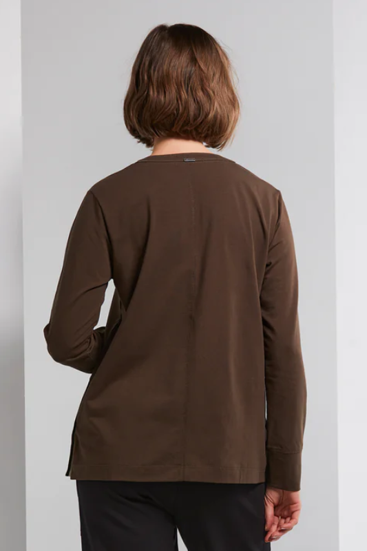 Lania The Label Snap Top in Coffee