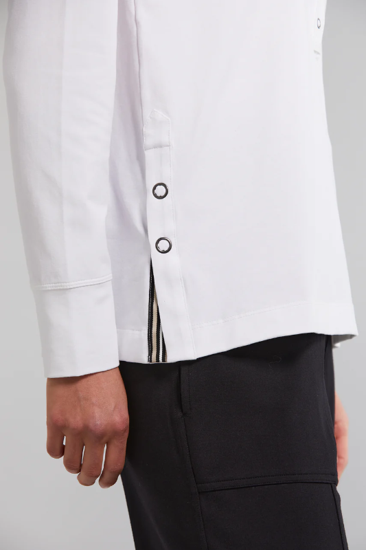 Lania The Label Snap Top in White