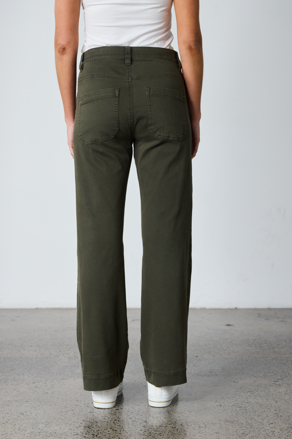 Lania the Label Chrome Jean in Army