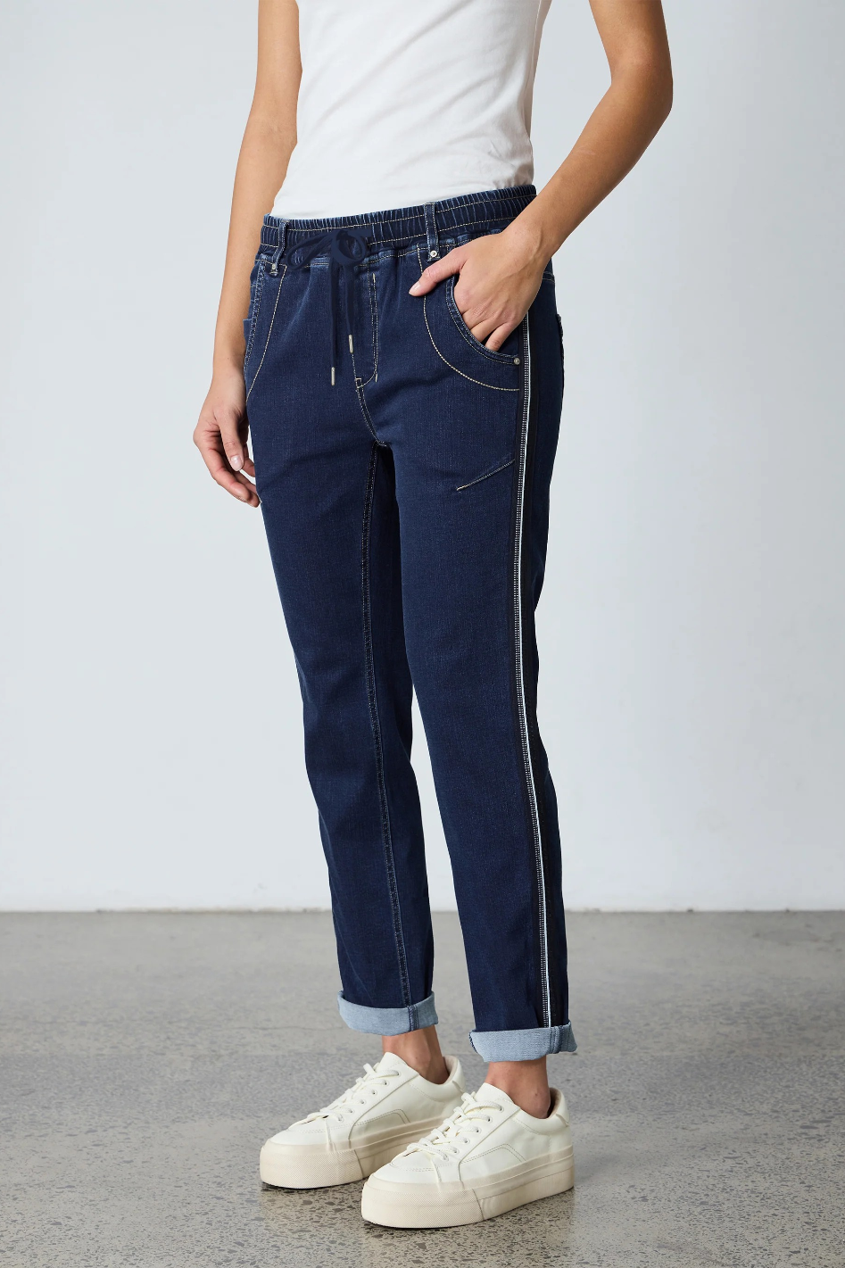 Lania the Label LTL Boyfriend Jean in Indigo